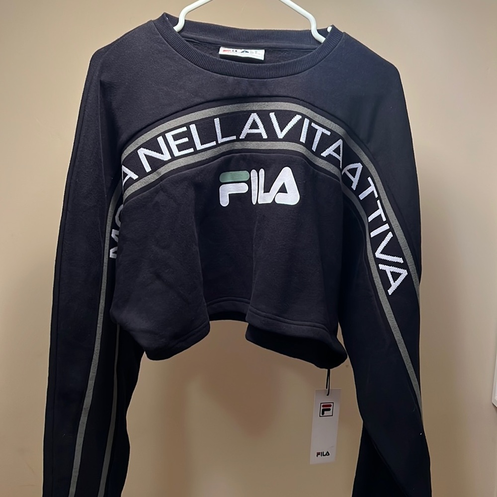 FILA cropped sweater NWT